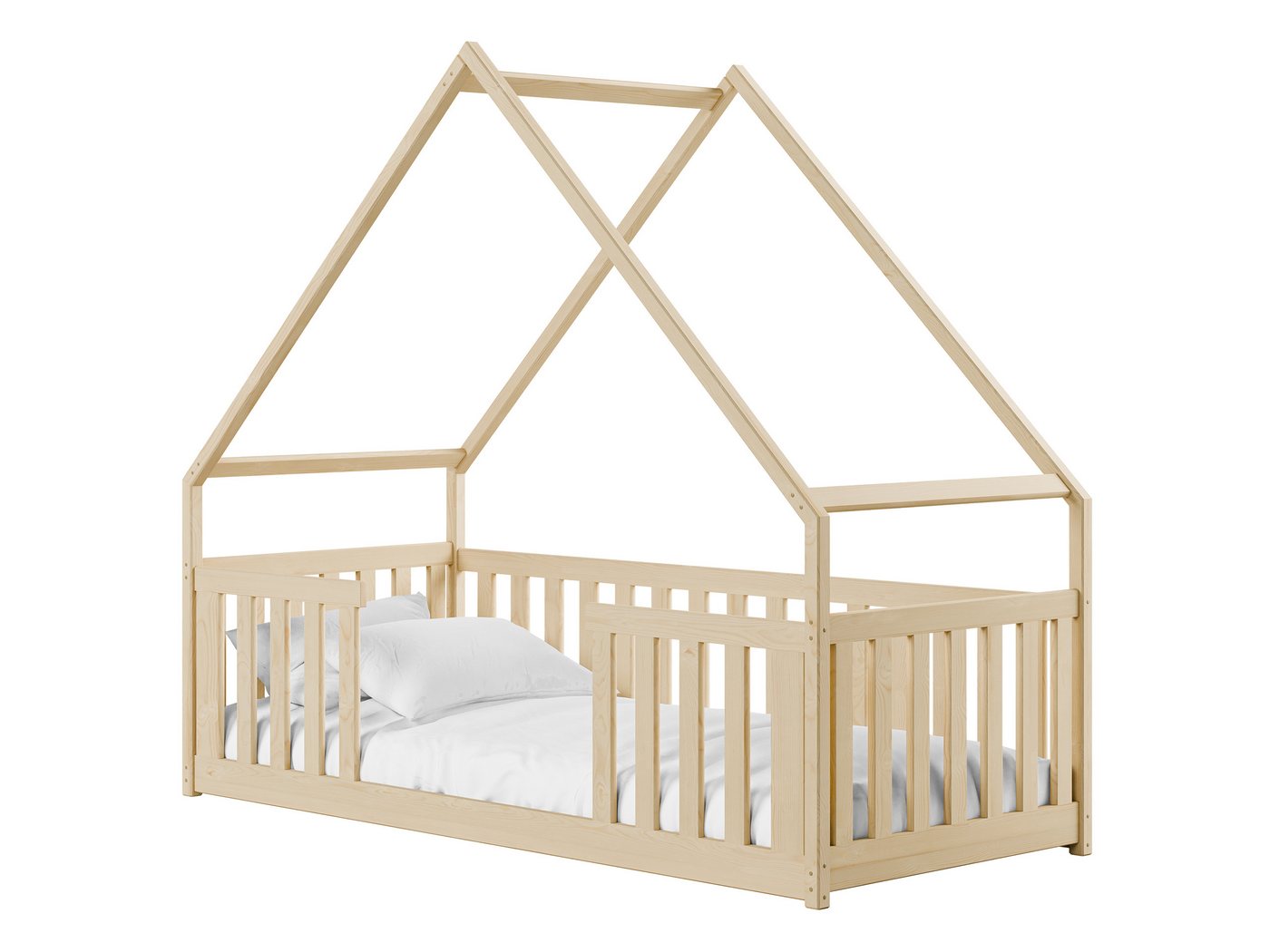 MIRJAN24 Kinderbett Bee (mit Lattenrost Flex aus Buchensperrholz), Holzkonstruktion von MIRJAN24