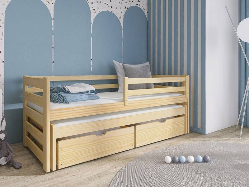 MIRJAN24 Kinderbett Senso 80 (mit zwei Bettschubladen und 2. Schlafgelegenheit), 206x86x78 cm von MIRJAN24