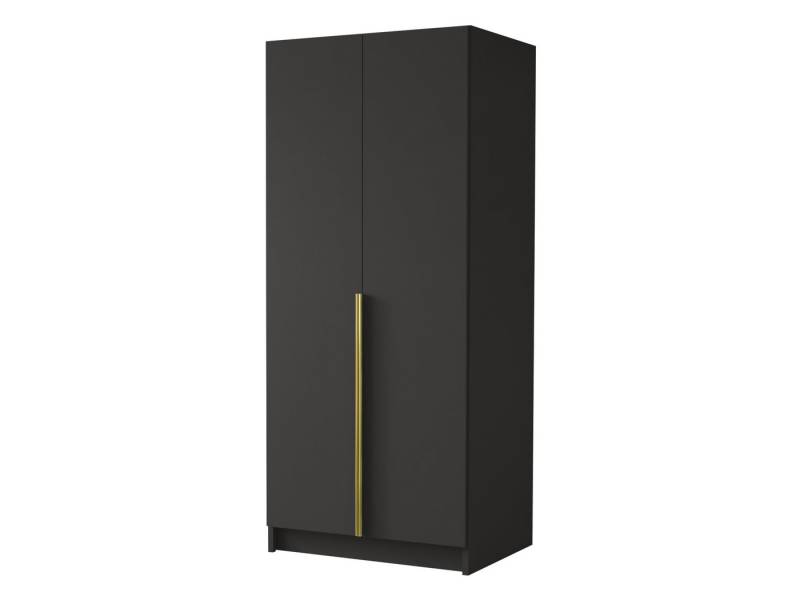 MIRJAN24 Kleiderschrank Bono I (mit zwei Drehtüren) Kleiderstange, Metallgriffe von MIRJAN24