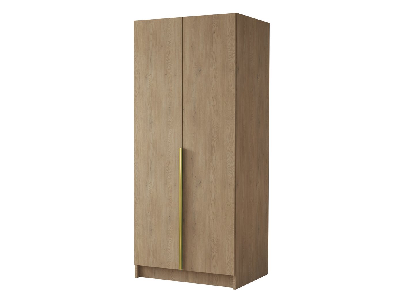 MIRJAN24 Kleiderschrank Bono I (mit zwei Drehtüren) Kleiderstange, Metallgriffe von MIRJAN24