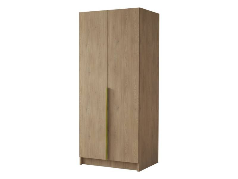 MIRJAN24 Kleiderschrank Bono I (mit zwei Drehtüren) Kleiderstange, Metallgriffe von MIRJAN24