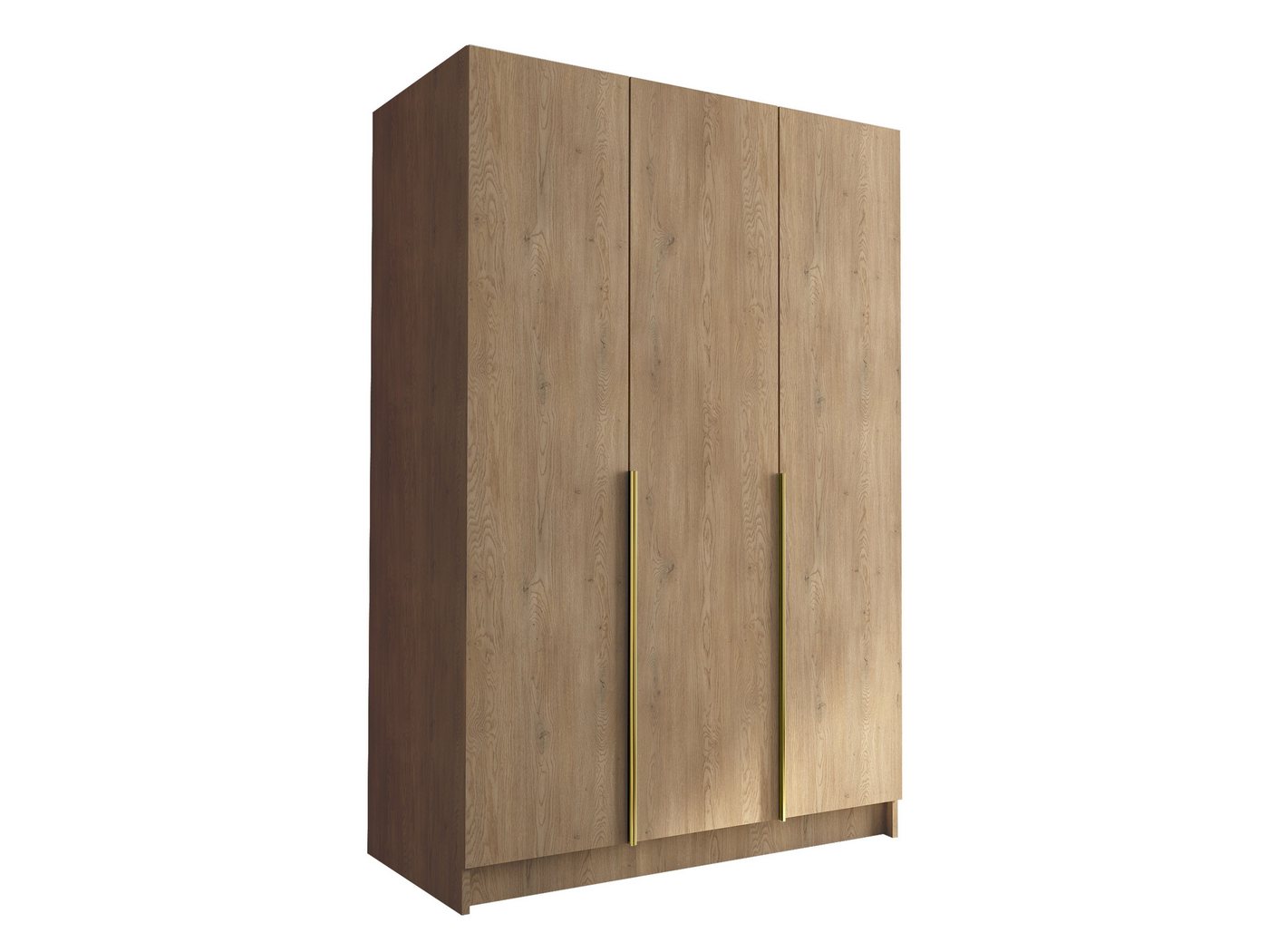 MIRJAN24 Kleiderschrank Calia I (mit drei Drehtüren) Kleiderstange, Metallgriffe von MIRJAN24