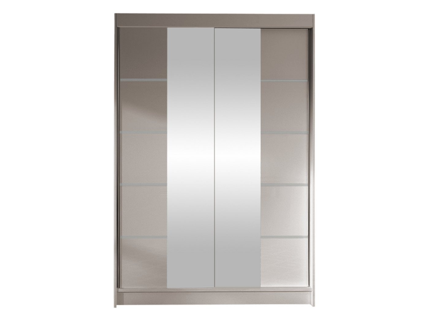 MIRJAN24 Kleiderschrank Lino V (Schiebetürenschrank mit Kleiderstange, Spiegel) Garderobenschrank, Schlafzimmerschrank, 2-türig von MIRJAN24