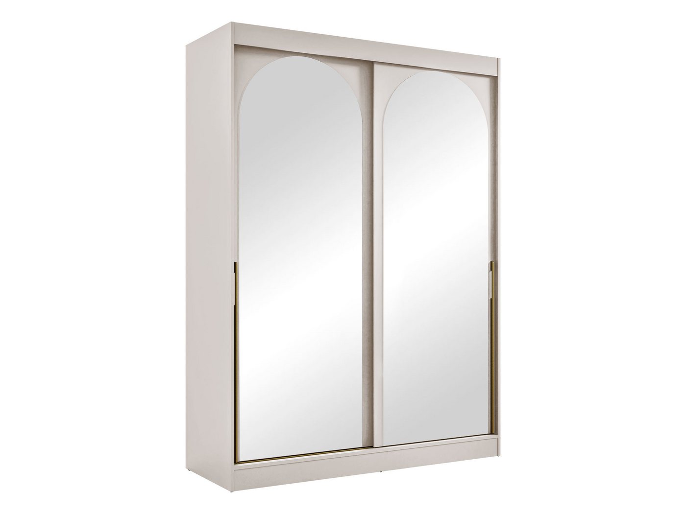 MIRJAN24 Kleiderschrank Modin 150 (mit zwei Schiebetüren) 150x65x216 cm, Frontspiegel 3 mm von MIRJAN24