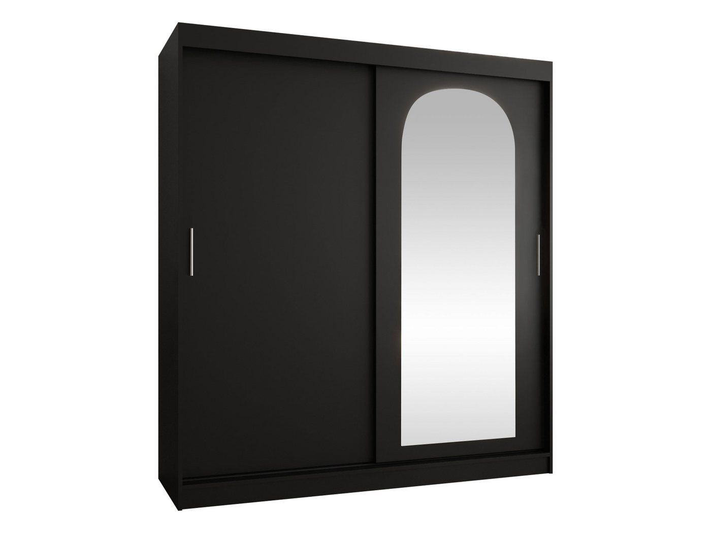 MIRJAN24 Kleiderschrank Selfie 180 cm (mit zwei Schiebetüren) Frontspiegel, zwei Kleiderstangen von MIRJAN24