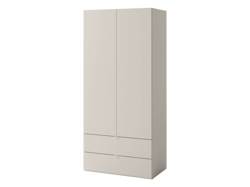 MIRJAN24 Kleiderschrank Sigma 2D2S SG02 (mit zwei Drehtüren und zwei Schubladen) griffloses Öffnungssystem push to open von MIRJAN24