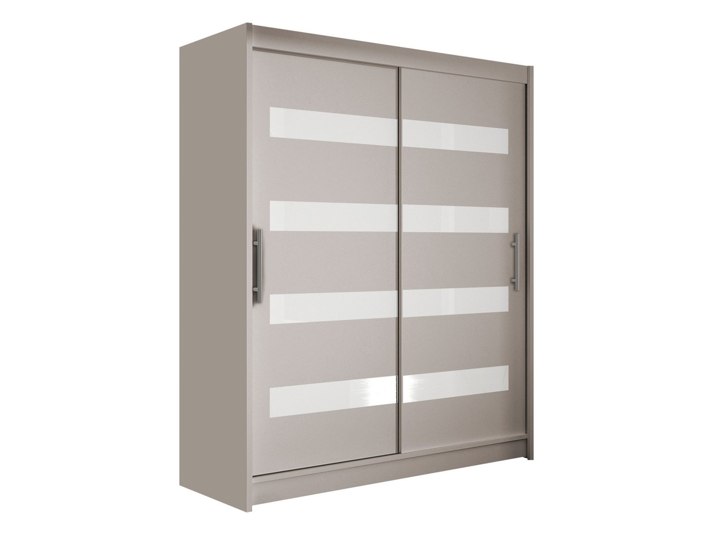 MIRJAN24 Kleiderschrank Westa IV (mit Kleiderstange, Schiebetüren, Einlegeboden) Garderobenschrank, Schwebetürenschrank mit 2-türig von MIRJAN24