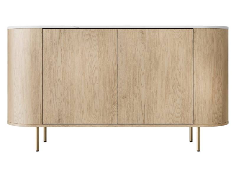 MIRJAN24 Kommode Lygrint 140 2D (mit zwei Drehtüren), 139x40x75 cm von MIRJAN24