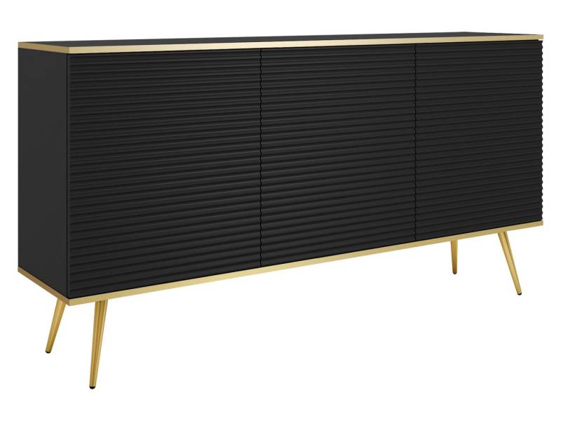 MIRJAN24 Kommode Oro K160 (mit drei Drehtüren), 160x39x85 cm, Griffloses Öffnungssystem push to open von MIRJAN24