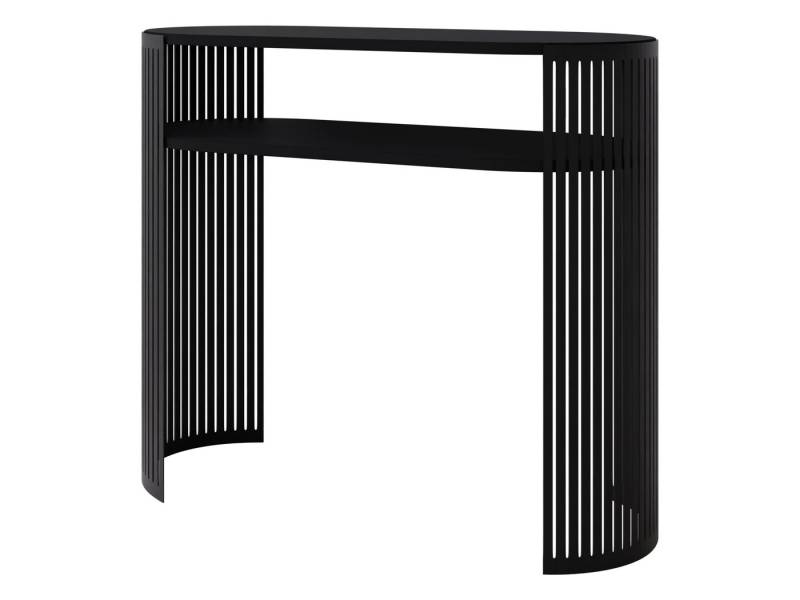 MIRJAN24 Konsolentisch Fikoli (mit Einlegeböden), Gestell aus Stahl, Schwarz pulverbeschichtet von MIRJAN24