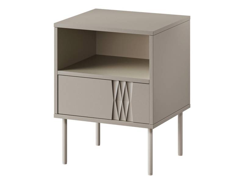 MIRJAN24 Nachttisch Tresse (2er-Set, mit Schublade), Metallfüße, 44x40x54 cm von MIRJAN24