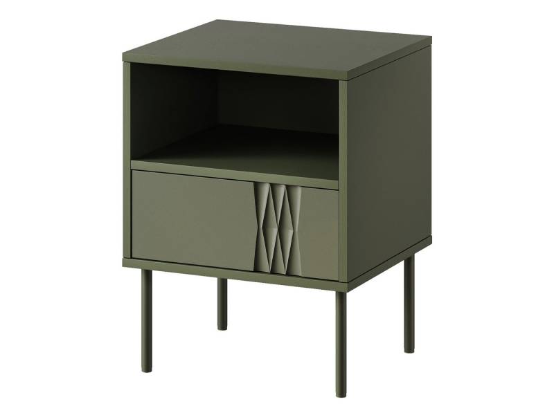 MIRJAN24 Nachttisch Tresse (2er-Set, mit Schublade), Metallfüße, 44x40x54 cm von MIRJAN24