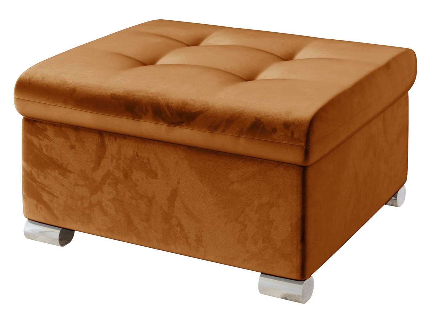 MIRJAN24 Polsterhocker Niko Klein, Silber Füße, 70x68x41 cm MIRJAN24 Polsterhocker Niko Klein, Silber Füße, 70x68x41 cm von MIRJAN24