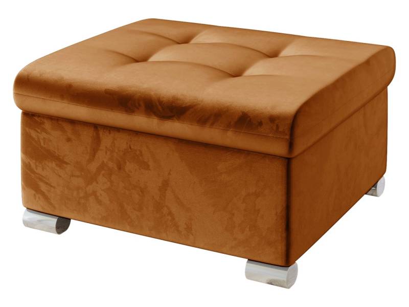 MIRJAN24 Polsterhocker Niko Klein, Silber Füße, 70x68x41 cm MIRJAN24 Polsterhocker Niko Klein, Silber Füße, 70x68x41 cm von MIRJAN24