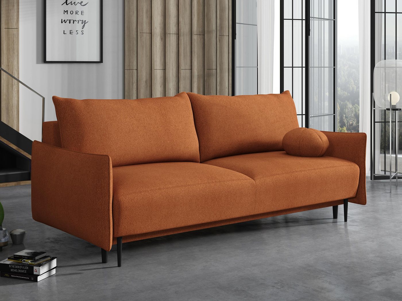 MIRJAN24 Schlafsofa Dalia, mit Bettkasten und Schlaffunktion, Schwarze Metallfüße, Aufklappmechanismus MIRJAN24 Schlafsofa Dalia, mit Bettkasten und Schlaffunktion, Schwarze Metallfüße, Aufklappmechanismus von MIRJAN24