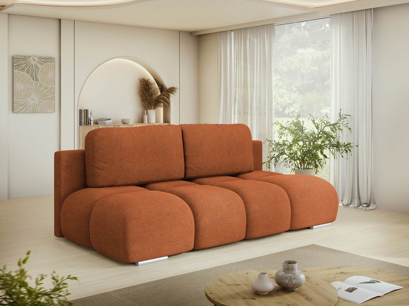 MIRJAN24 Schlafsofa Honey Mini, mit Schlaffunktion und Bettkasten, Holzkonstruktion, Wellenfeder MIRJAN24 Schlafsofa Honey Mini, mit Schlaffunktion und Bettkasten, Holzkonstruktion, Wellenfeder von MIRJAN24