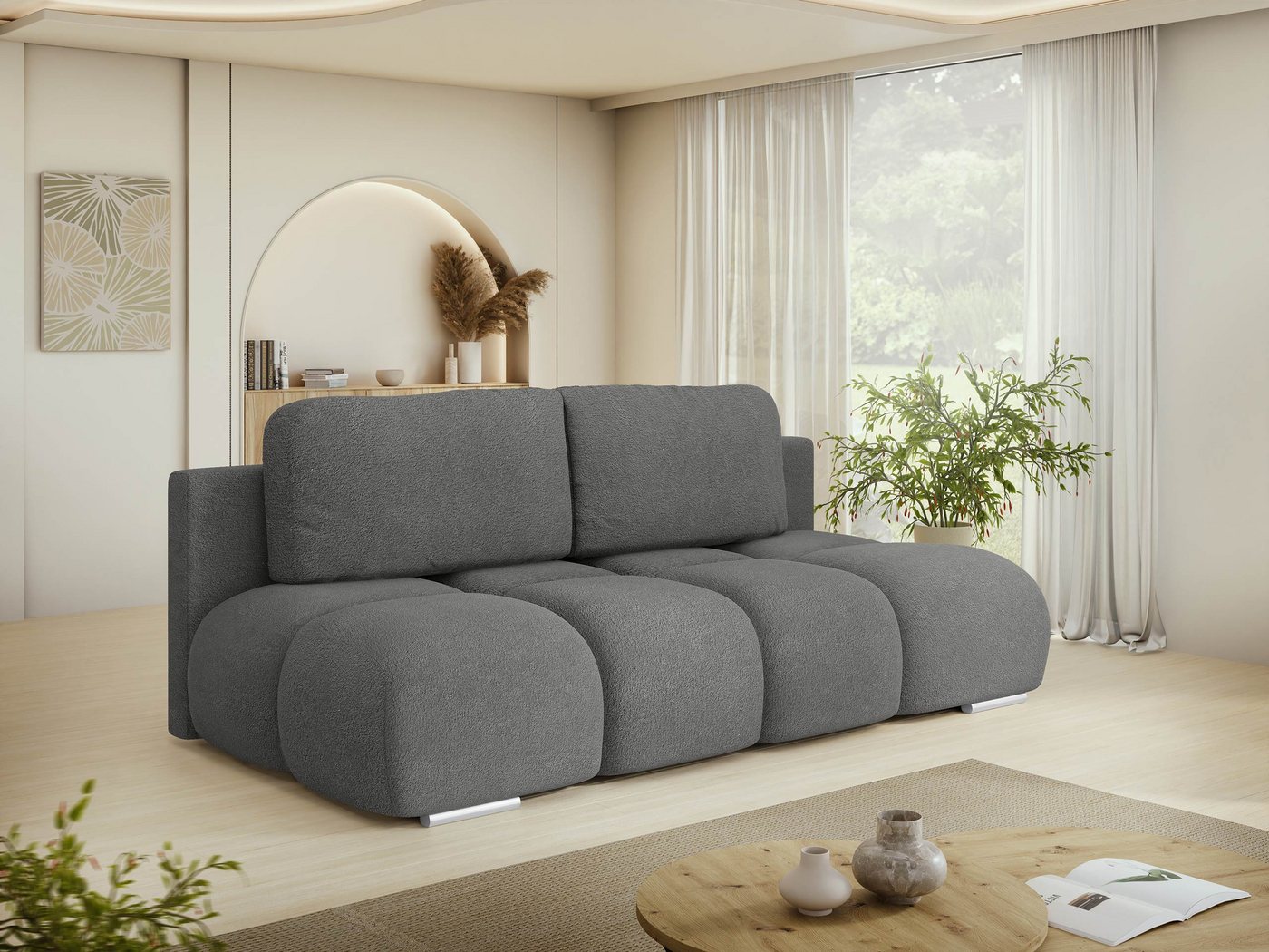 MIRJAN24 Schlafsofa Honey Mini, mit Schlaffunktion und Bettkasten, Holzkonstruktion, Wellenfeder MIRJAN24 Schlafsofa Honey Mini, mit Schlaffunktion und Bettkasten, Holzkonstruktion, Wellenfeder von MIRJAN24