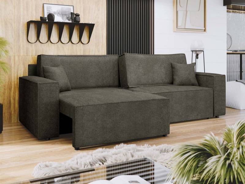 MIRJAN24 Schlafsofa Karl mit L-Funktion, mit zwei Bettkästen und Schlaffunktion, Rückenlehne in Form beweglicher Kissen MIRJAN24 Schlafsofa Karl mit L-Funktion, mit zwei Bettkästen und Schlaffunktion, Rückenlehne in Form beweglicher Kissen von MIRJAN24