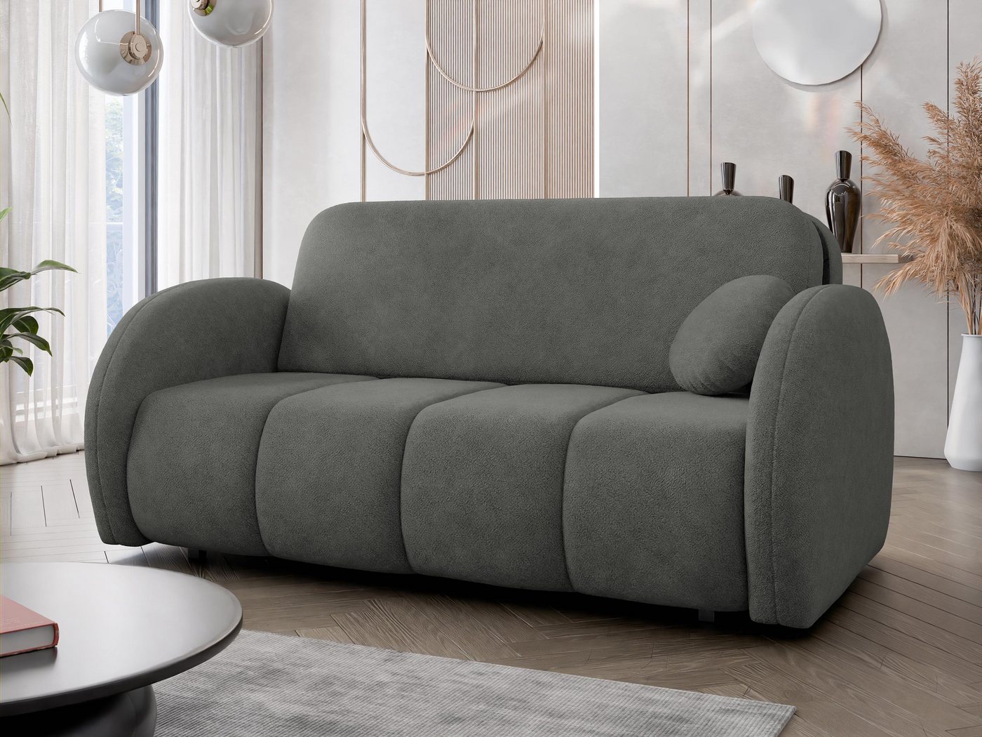 MIRJAN24 Schlafsofa Viva Comfy IV, mit Schlaffunktion und zwei Bettkästen, Dekokissen, Wellenfeder von MIRJAN24