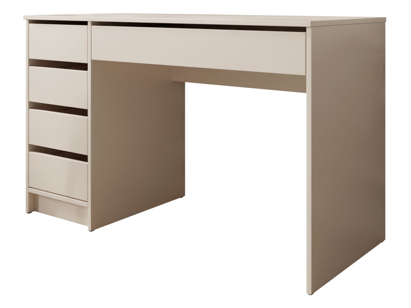 MIRJAN24 Schminktisch Ada (mit 5 Schubladen), Schreibtisch ist universell - Links / Rechts, Griffloses System von MIRJAN24