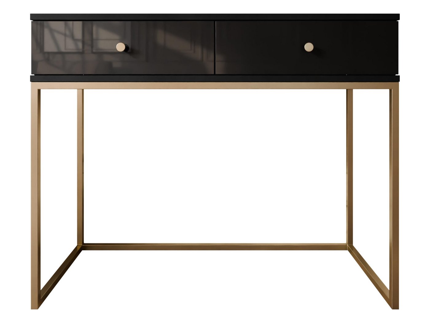 MIRJAN24 Schminktisch Esipix (mit zwei Schubladen), 100x40x80 cm, Untergestell aus Stahl von MIRJAN24