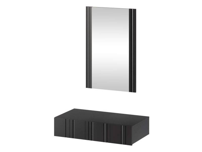 MIRJAN24 Schminktisch Isla (2er-Set, Hängeschrank, Spiegel), Front gefräst von MIRJAN24