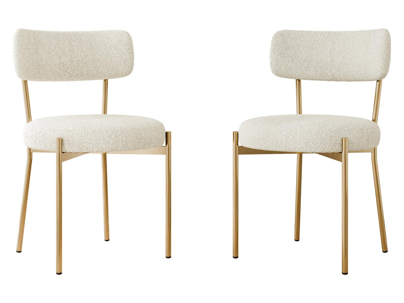 MIRJAN24 Stuhl Muz DC-1176/GL (2er-Set), Metallrahmen in der Farbe Gold von MIRJAN24