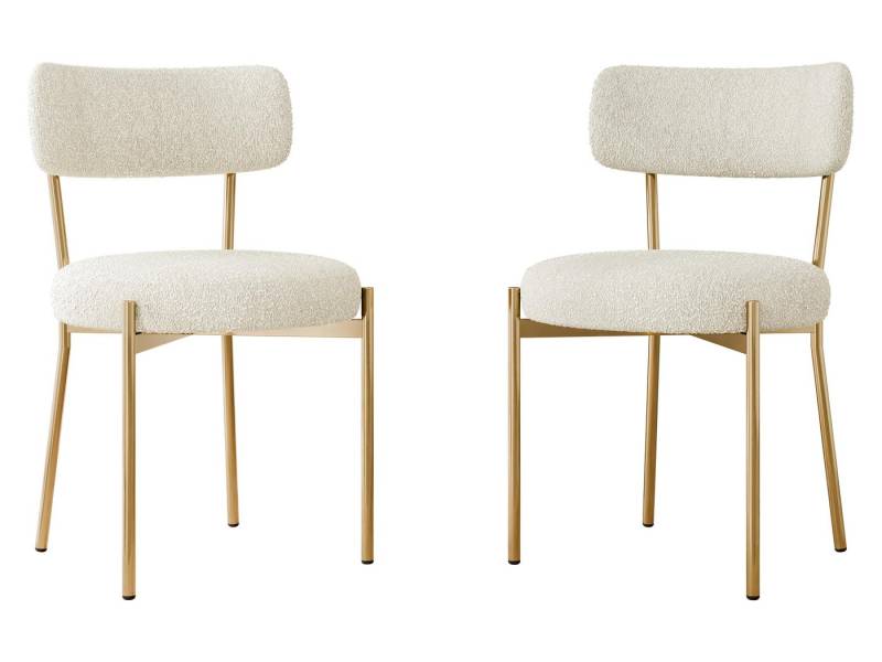 MIRJAN24 Stuhl Muz DC-1176/GL (2er-Set), Metallrahmen in der Farbe Gold von MIRJAN24