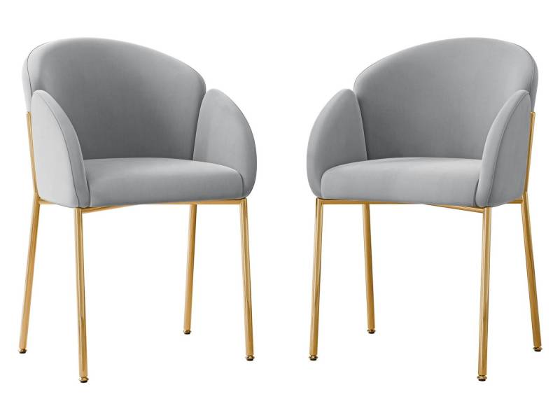 MIRJAN24 Stuhl Muz DC-1257/GL (2er-Set), 56x63x80 cm, Metallrahmen von MIRJAN24