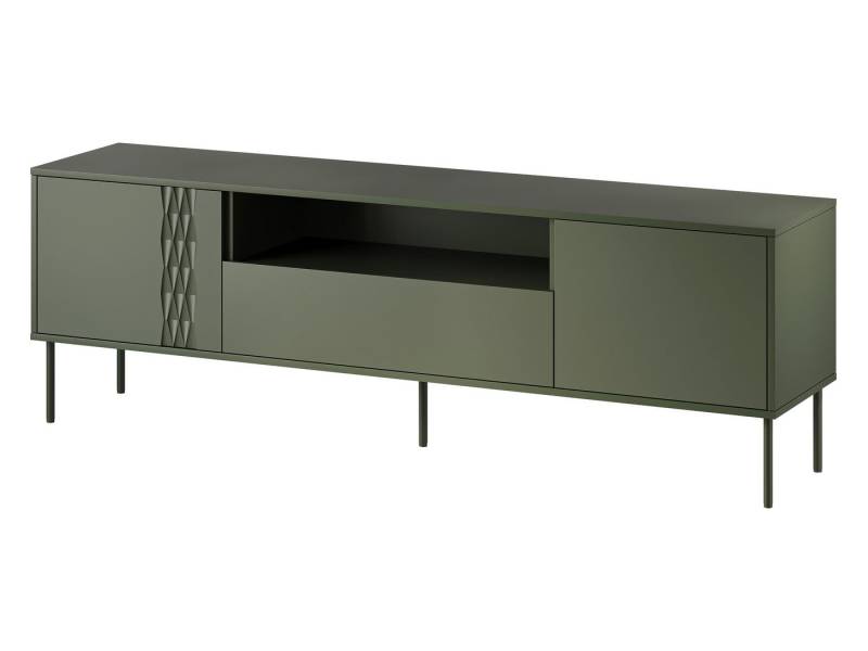 MIRJAN24 TV-Schrank Tresse 180 EF (mit zwei Drehtüren und Klappe) Metallfüße, Griffloses Öffnungssystem push to open von MIRJAN24