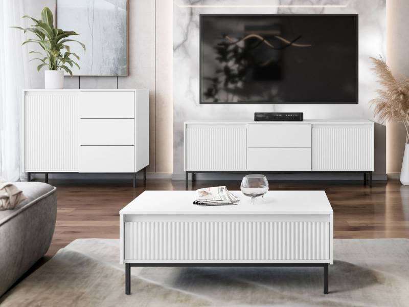 MIRJAN24 Wohnzimmer-Set Ozmi II, (Kommode, TV-Lowboard, Couchtisch), Griffloses Öffnungssystem push to open von MIRJAN24