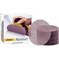 Abranet Netz-Schleifscheiben ø 150 mm Klett / Korn P240 / 50 Stk / zum Schleifen von Holz, Spachtel, Lack, Kunststoff / 5424105025 - Mirka von MIRKA