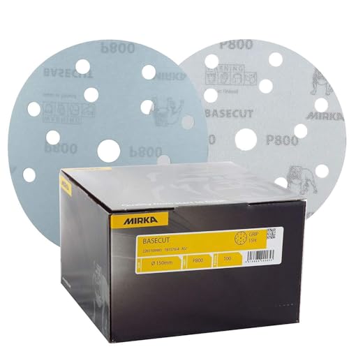 MIRKA Scheiben BaseCut Ø 150 mm GRIP P800 15-fach gelocht VE=100 St. MIRKA Scheiben BaseCut Ø 150 mm GRIP P800 15-fach gelocht VE=100 St. von MIRKA