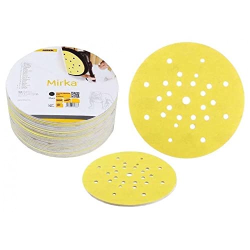 MIRKA Scheiben Yellow Soft Ø 225 mm P180 27-fach gelocht Klett (25 St) von MIRKA