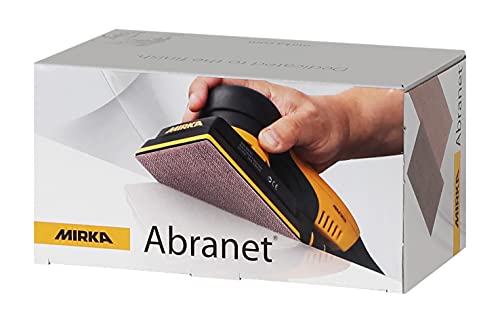 Mirka Abranet Netz-Schleifstreifen 70x125 mm Klett / Korn P100 / 50 Stk / zum Schleifen von Holz, Spachtel, Lack, Kunststoff / 5414905010 von MIRKA