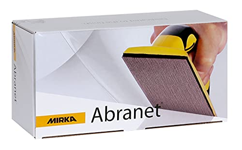 Mirka Abranet Netz-Schleifstreifen 80x230 mm Klett / Korn P180 / 50 Stk / zum Schleifen von Holz, Spachtel, Lack, Kunststoff / 5417505018 von MIRKA