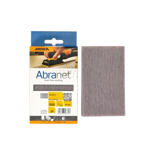 Mirka Abranet Netz-Schleifstreifen 81x133 mm Klett/Korn P240 / 10 Stk/zum Schleifen von Holz, Spachtel, Lack, Kunststoff / AE178F1025 Mirka Abranet Netz-Schleifstreifen 81x133 mm Klett/Korn P240 / 10 Stk/zum Schleifen von Holz, Spachtel, Lack, Kunststoff / AE178F1025 von MIRKA