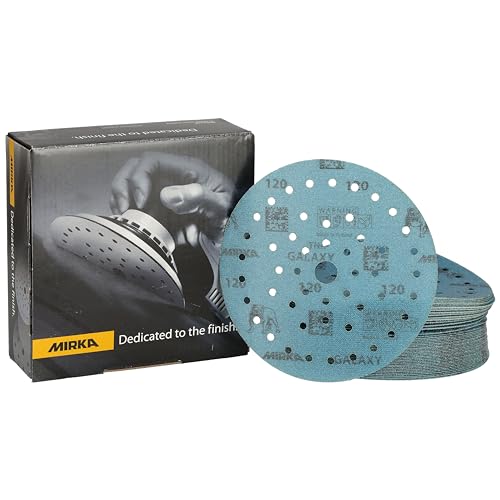 Mirka Galaxy Epoxid Schleifpapier 150mm Klett Korn 120 zum Schleifen von Epoxidharz, Holz, Epoxy, Rivertable / 50 Stk Schleifscheiben Mirka Galaxy Epoxid Schleifpapier 150mm Klett Korn 120 zum Schleifen von Epoxidharz, Holz, Epoxy, Rivertable / 50 Stk Schleifscheiben von MIRKA