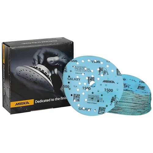 Mirka Galaxy Epoxid Schleifpapier 150mm Klett Korn 1500 zum Schleifen von Epoxidharz, Holz, Epoxy, Rivertable / 50 Stk Schleifscheiben Mirka Galaxy Epoxid Schleifpapier 150mm Klett Korn 1500 zum Schleifen von Epoxidharz, Holz, Epoxy, Rivertable / 50 Stk Schleifscheiben von MIRKA
