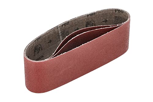 Mirka Red 3 Stück Gewebe-Schleifbänder 75x533mm / Korn P60 / hochwertiges Schleifband für Bandschleifer/Zum Schleifen von Holz und Metall Mirka Red 3 Stück Gewebe-Schleifbänder 75x533mm / Korn P60 / hochwertiges Schleifband für Bandschleifer/Zum Schleifen von Holz und Metall von MIRKA