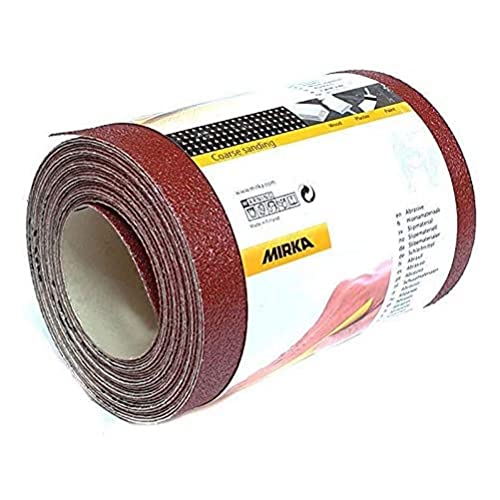 Mirka Red Schleifpapier-Rolle 115mm x 5m / Körnung P120 / 1 Rolle/Zum Schleifen von Holz, Metall und Kunststoff Mirka Red Schleifpapier-Rolle 115mm x 5m / Körnung P120 / 1 Rolle/Zum Schleifen von Holz, Metall und Kunststoff von MIRKA