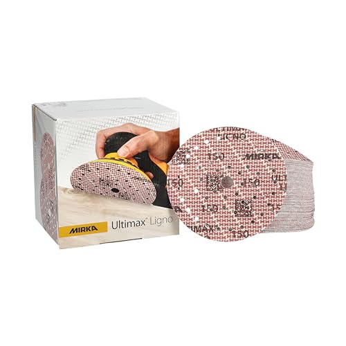 Mirka Ultimax Ligno Ø 150mm Schleifscheiben Klett Multifit/Korn 150/100 Stück/Multi-Lochung/zum Schleifen von Holzoberflächen Mirka Ultimax Ligno Ø 150mm Schleifscheiben Klett Multifit/Korn 150/100 Stück/Multi-Lochung/zum Schleifen von Holzoberflächen von MIRKA