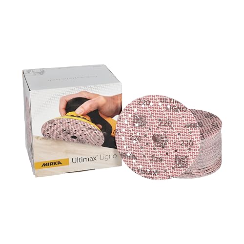 Mirka Ultimax Ligno Ø 150mm Schleifscheiben Klett Multifit/Korn 220/100 Stück/Multi-Lochung/zum Schleifen von Holzoberflächen Mirka Ultimax Ligno Ø 150mm Schleifscheiben Klett Multifit/Korn 220/100 Stück/Multi-Lochung/zum Schleifen von Holzoberflächen von MIRKA