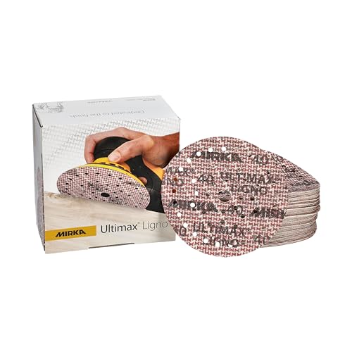 Mirka Ultimax Ligno Ø 150mm Schleifscheiben Klett Multifit/Korn 40/50 Stück/Multi-Lochung/zum Schleifen von Holzoberflächen Mirka Ultimax Ligno Ø 150mm Schleifscheiben Klett Multifit/Korn 40/50 Stück/Multi-Lochung/zum Schleifen von Holzoberflächen von MIRKA