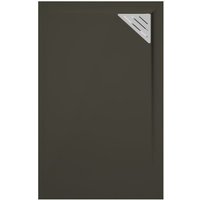 Mirlo - Mineralguss-Duschwanne extra flach trinity in schwarz 70x90 cm Ablauf rechtsbündig Mirlo - Mineralguss-Duschwanne extra flach trinity in schwarz 70x90 cm Ablauf rechtsbündig von MIRLO