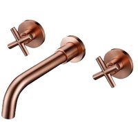 Mirlo - Unterputz-Zweigriff-Waschtischarmatur carbini rosegold von MIRLO