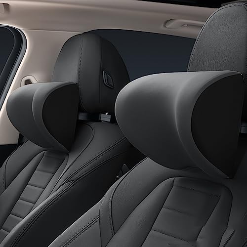 MIRODO 2 Stück Auto NackenkissenHöhe einstellbar,Auto Fahren Sitz Nackenkissen,Memory Foam Nackenkissen,Für Mercedes Benz GLC GLE GLK GLS GL G Class ML Class,A-O-Space Gray von MIRODO