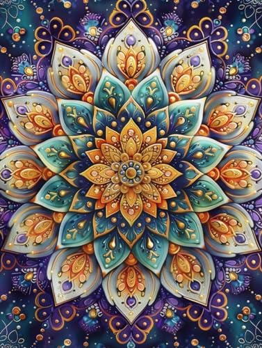 MIRONS 5D Diamant Malerei Voll Set, Mandala-Muster, P, 40 x 50 cm DIY Diamond Painting Kunst für Erwachsene Painting by Numbers Strassstein Stickerei Leinwand Bilder Kreuzstich Kunsthandwerk MIRONS 5D Diamant Malerei Voll Set, Mandala-Muster, P, 40 x 50 cm DIY Diamond Painting Kunst für Erwachsene Painting by Numbers Strassstein Stickerei Leinwand Bilder Kreuzstich Kunsthandwerk von MIRONS