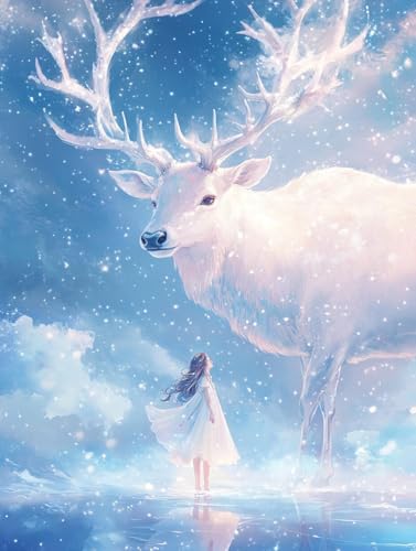 MIRONS Diamond Painting Kits für Erwachsene, Comic-Mädchen, E, 50 x 70 cm Diamant Malerei Set für Erwachsene Paint with Diamonds,Gem Art Drill für Home Wall Decor von MIRONS