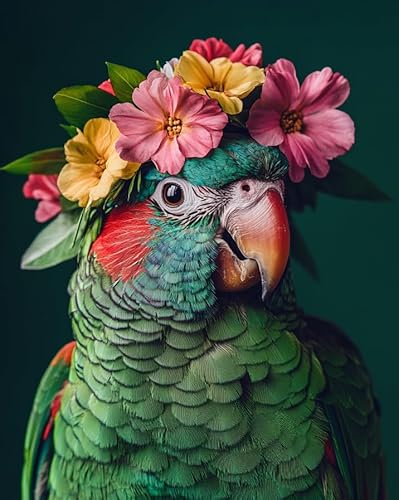 MIRONS Kreuzstich Stickpackungen Vorgedruckt Set, Blumen und Papagei Stickvorlagen Stickbilder Zum Sticken Starter Set FüR Erwachsene AnfäNger, 11CT Cross Stitch Kit 40 * 50cm MIRONS Kreuzstich Stickpackungen Vorgedruckt Set, Blumen und Papagei Stickvorlagen Stickbilder Zum Sticken Starter Set FüR Erwachsene AnfäNger, 11CT Cross Stitch Kit 40 * 50cm von MIRONS